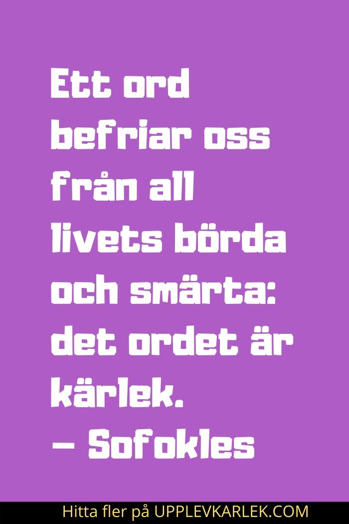 kärlekscitat på svenska