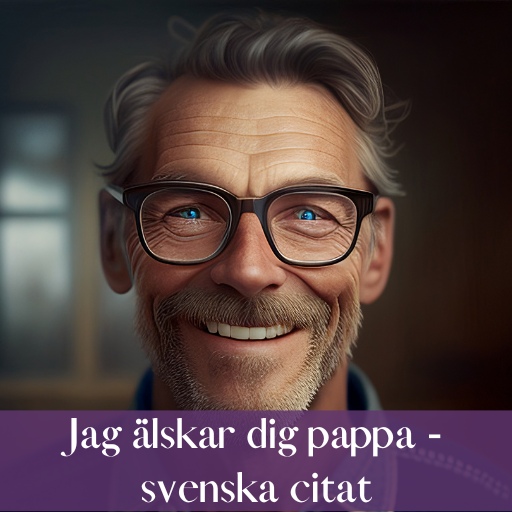 Jag älskar dig pappa - svenska citat